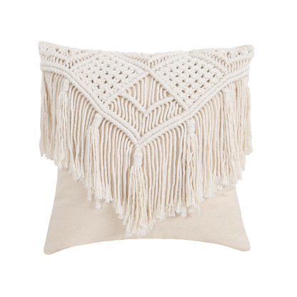 taie d'oreiller en corde de coton tissée