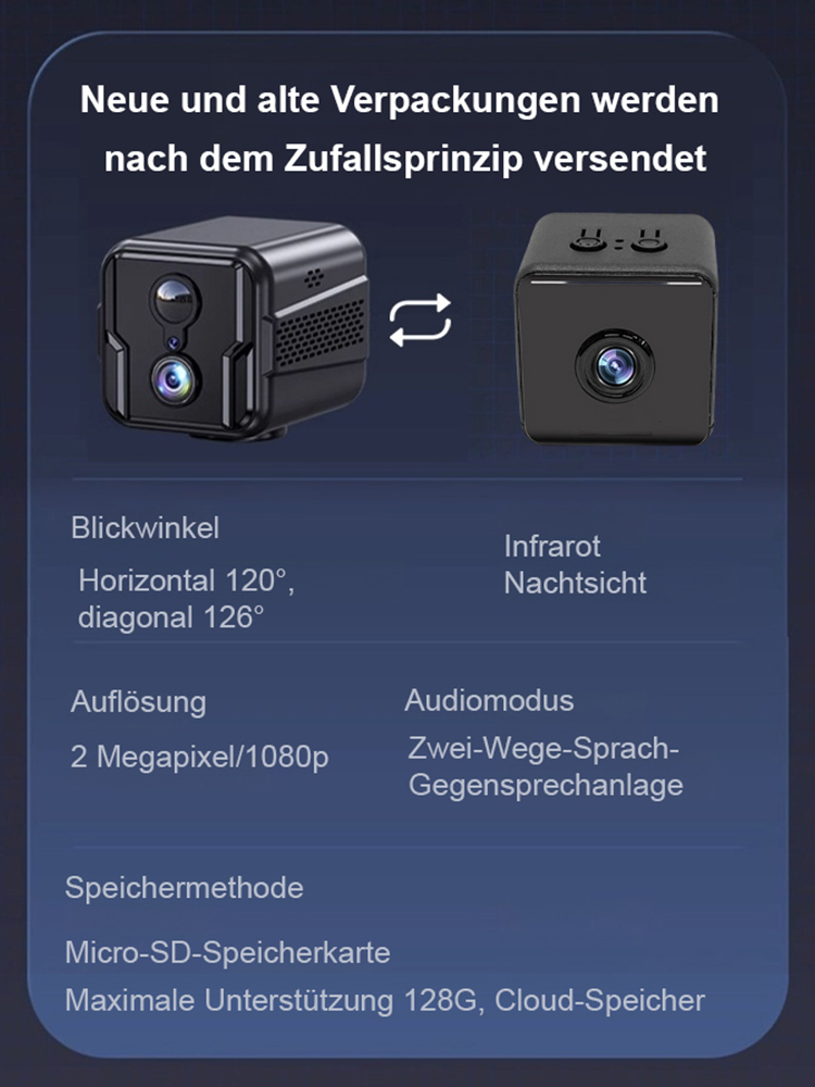 【Kein Strom, kein WLAN】🎁4G-Fernüberwachungs-Kamera im Kleinformat👍Kostenlose Testphase💥10 Jahre Garantie