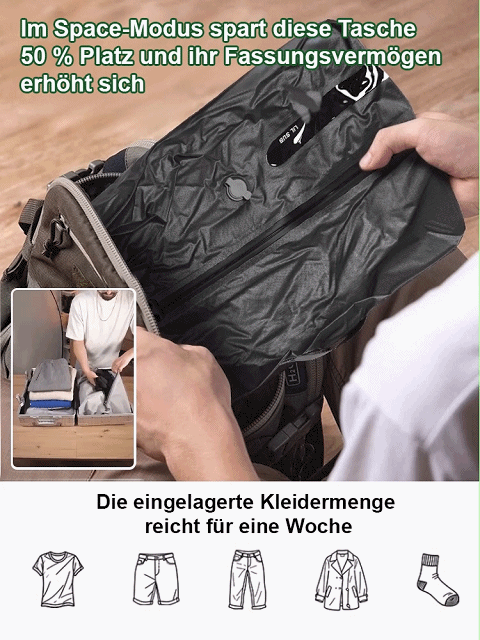 Platzsparende Kleidersäcke – Ohne Staubsauger nutzbar