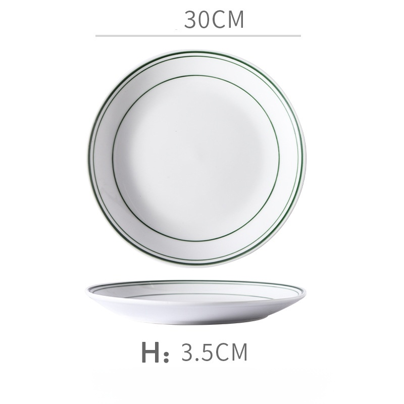 Vajilla de cerámica redonda