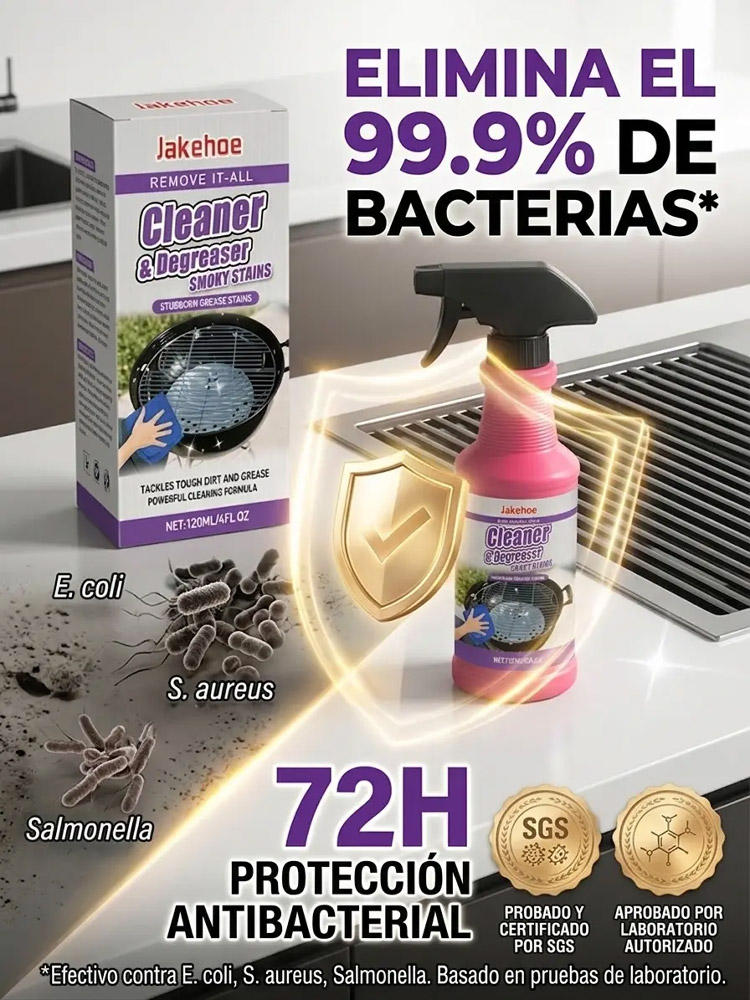 【🌿 Cero Grasa Pegajosa 🌿】Quita-Grasa Extremo: ¡Parrillas y estufas como nuevas en 3 min! 🚀