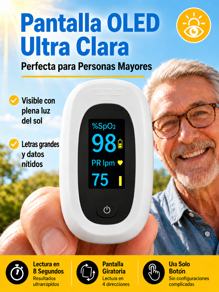 【✨ Pulsoximeter ✨】Medición en 3 segundos: ¡Preciso y sin dolor! 🚀