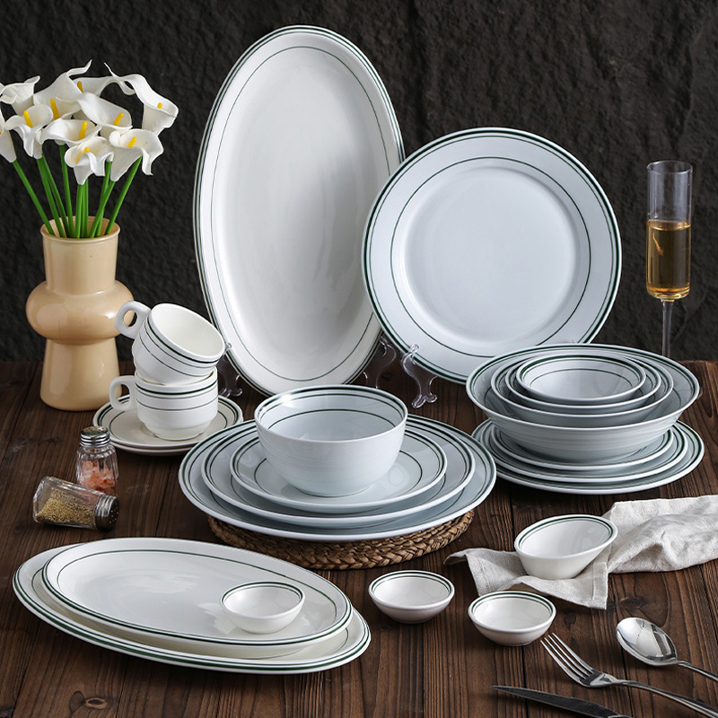 Vajilla de cerámica redonda