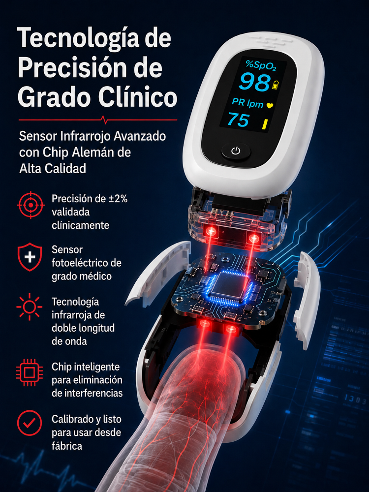 【✨ Pulsoximeter ✨】Medición en 3 segundos: ¡Preciso y sin dolor! 🚀