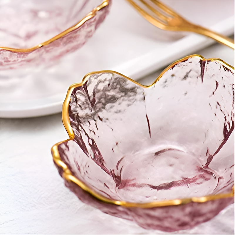 Ensaladera con forma de flor de cerezo