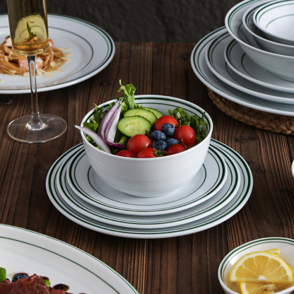 Vajilla de cerámica redonda