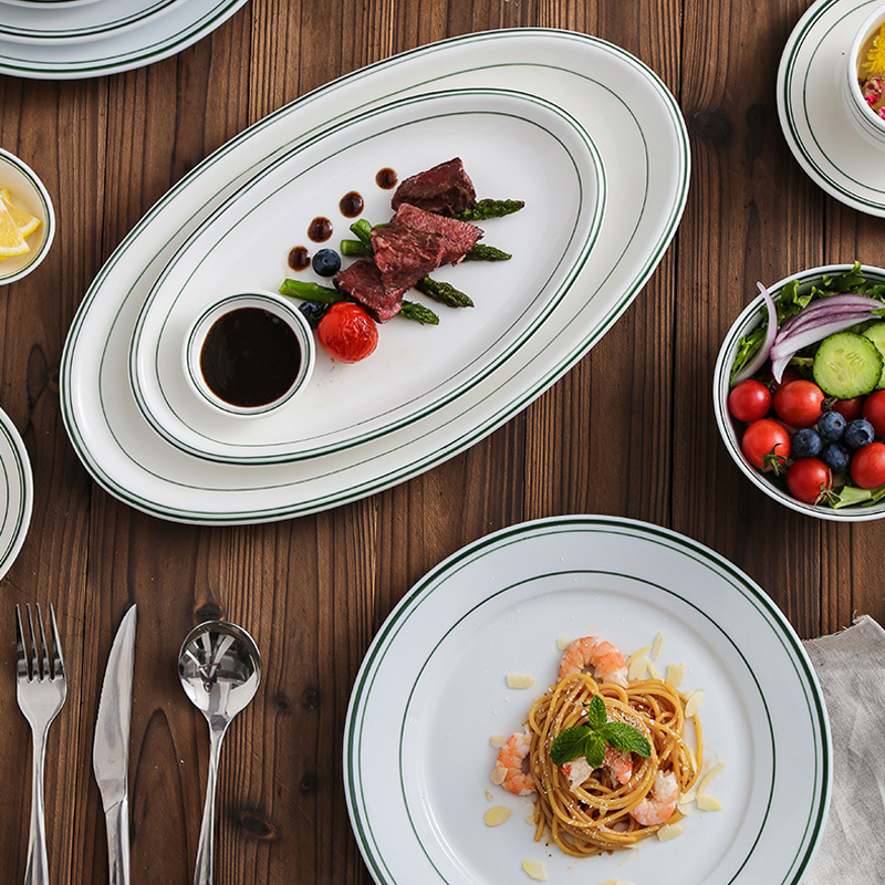 Vajilla de cerámica redonda