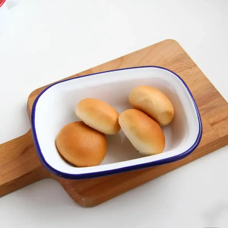 Placa rectangular esmaltada