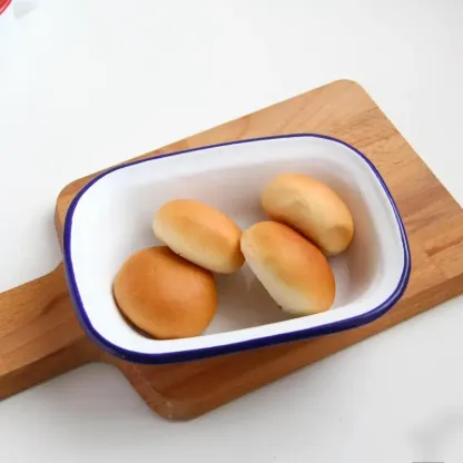 Placa rectangular esmaltada