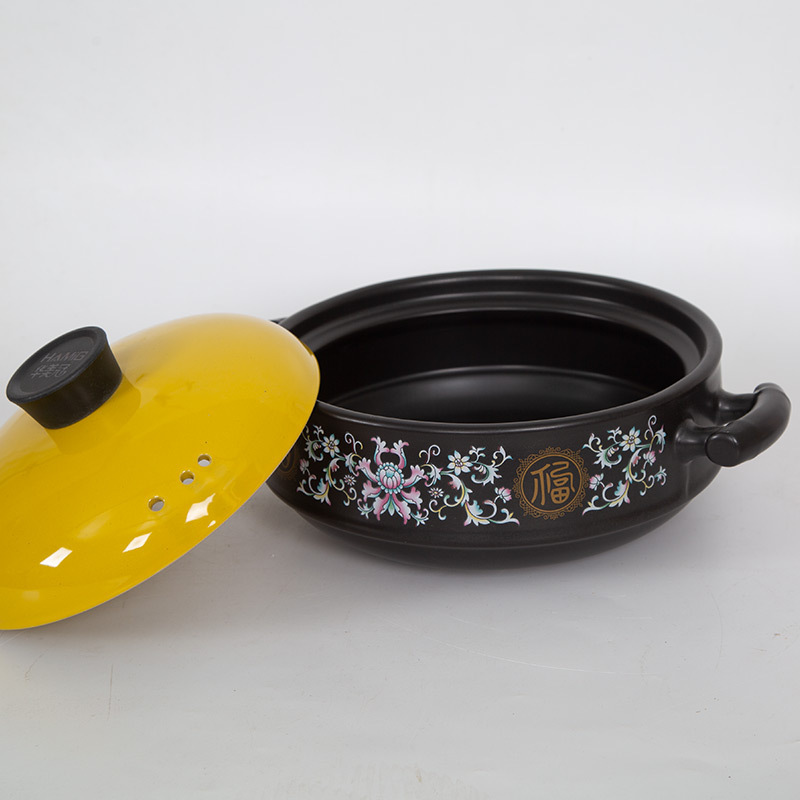 Cocotte en fonte émaillée pour cuisson à sec