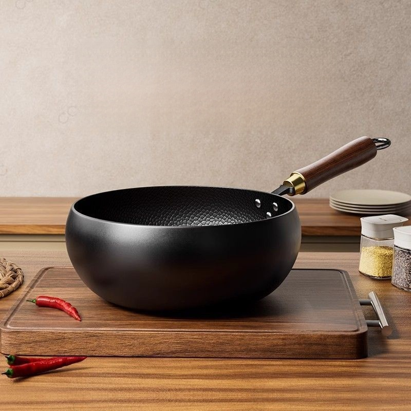 Poêle en fer profonde sans revêtement