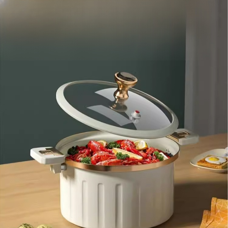 Edelstahl-Suppentopf mit Mikrodruck