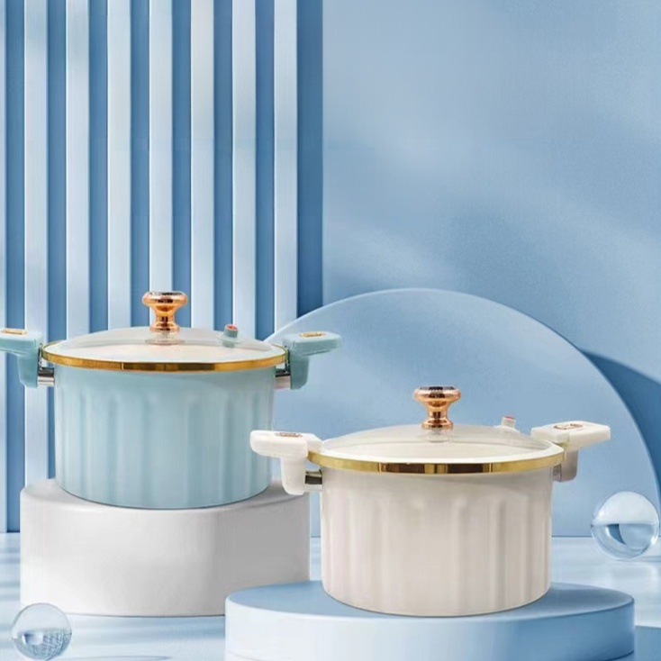 Edelstahl-Suppentopf mit Mikrodruck