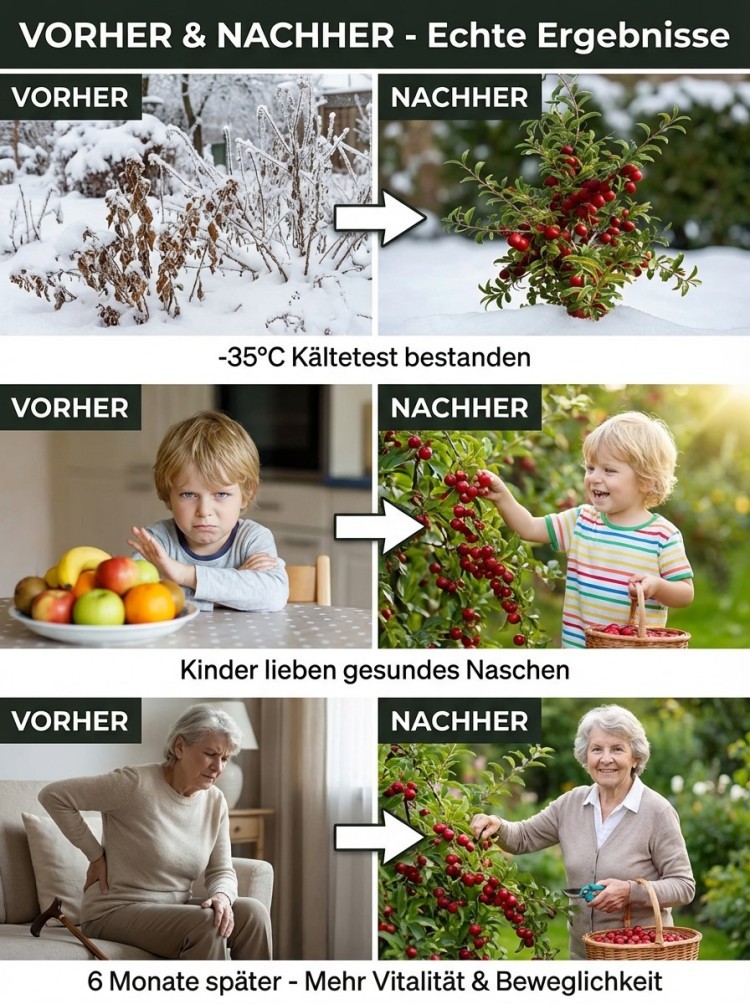 [2-jährige kräftige Setzlinge] Kalziumfrucht – Winterhart & Ertragreich