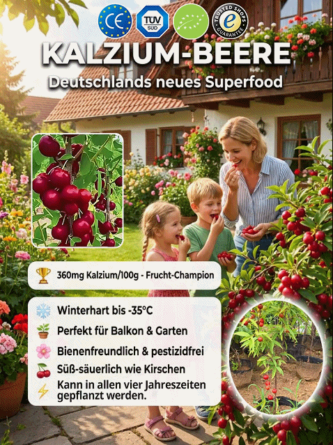 [2-jährige kräftige Setzlinge] Kalziumfrucht – Winterhart & Ertragreich