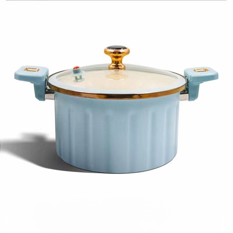 Edelstahl-Suppentopf mit Mikrodruck