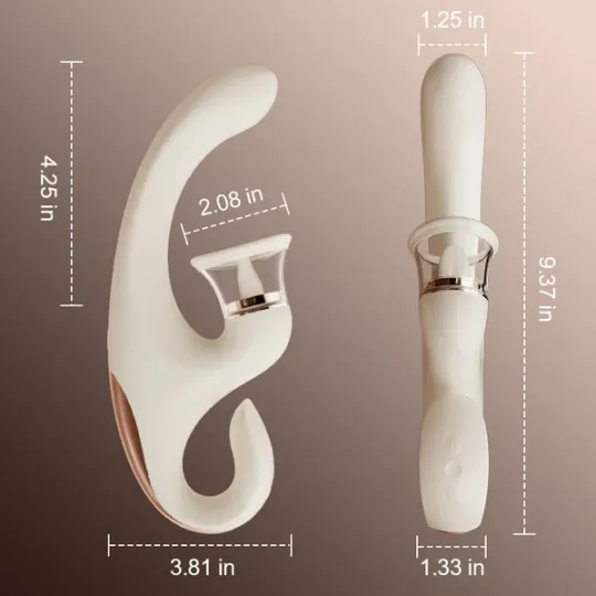 🔥 Clearance Sale – 🐰Rabbit Suction Cup Vibrator, Waterproof Suction Cup Toy for Couples!