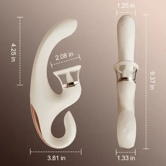 🔥 Clearance Sale – 🐰Rabbit Suction Cup Vibrator, Waterproof Suction Cup Toy for Couples!