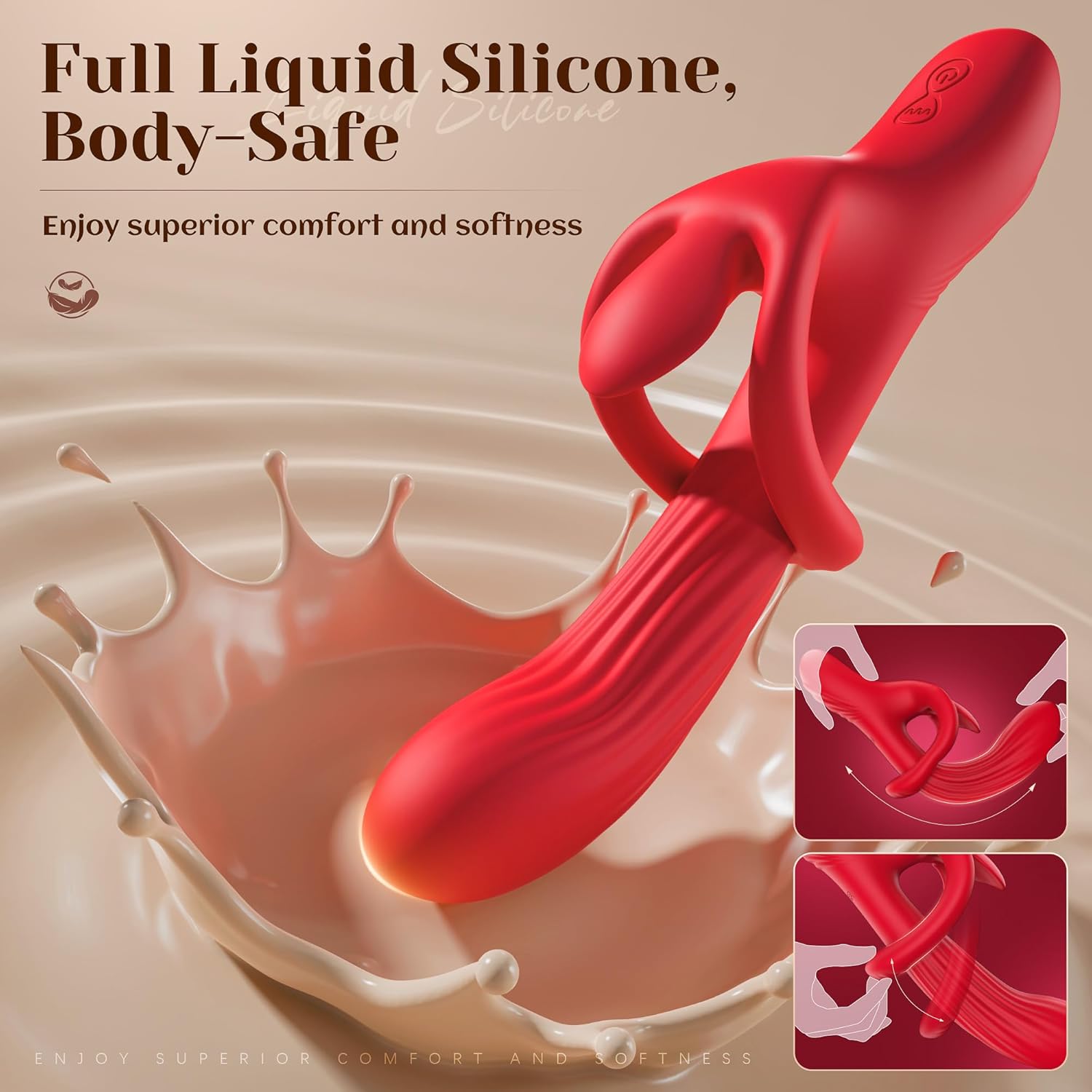 🔥Hot sale!🐰luxurious rabbit massager-9 rotary vibrators, 9 vibration modes.G-spot vibrator