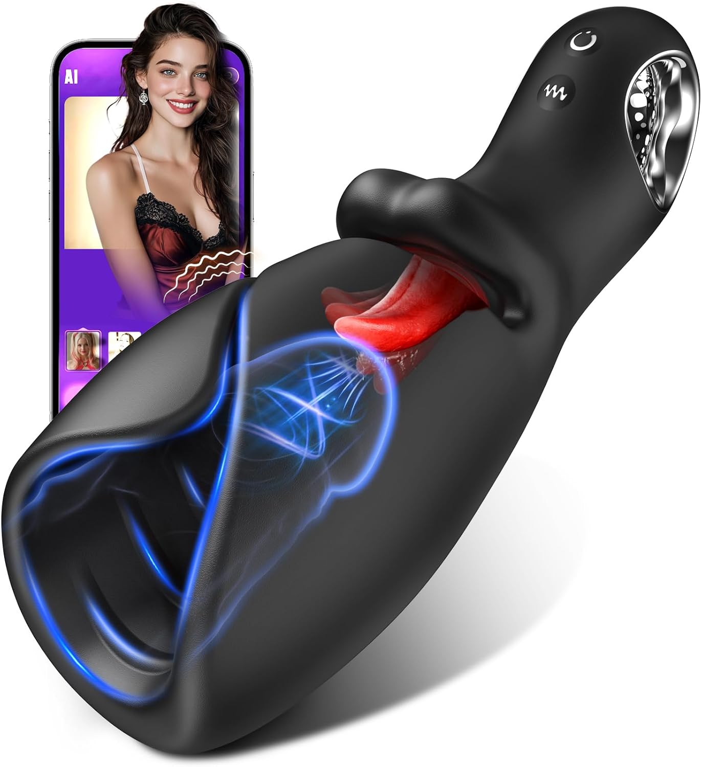🎁🔥 2026 Hot Sale | AI Smart APP‑Controlled Tongue Vibrator –🎁 LICK BOT 🎁 10 Licking & Vibrating Modes – Pocket Pussy for Men & Couples 💥