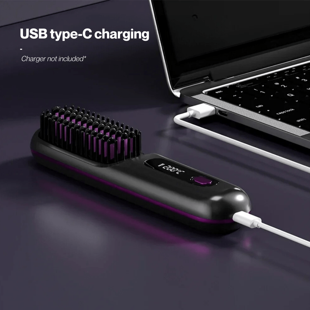 Portable Cordless Straightener Brush