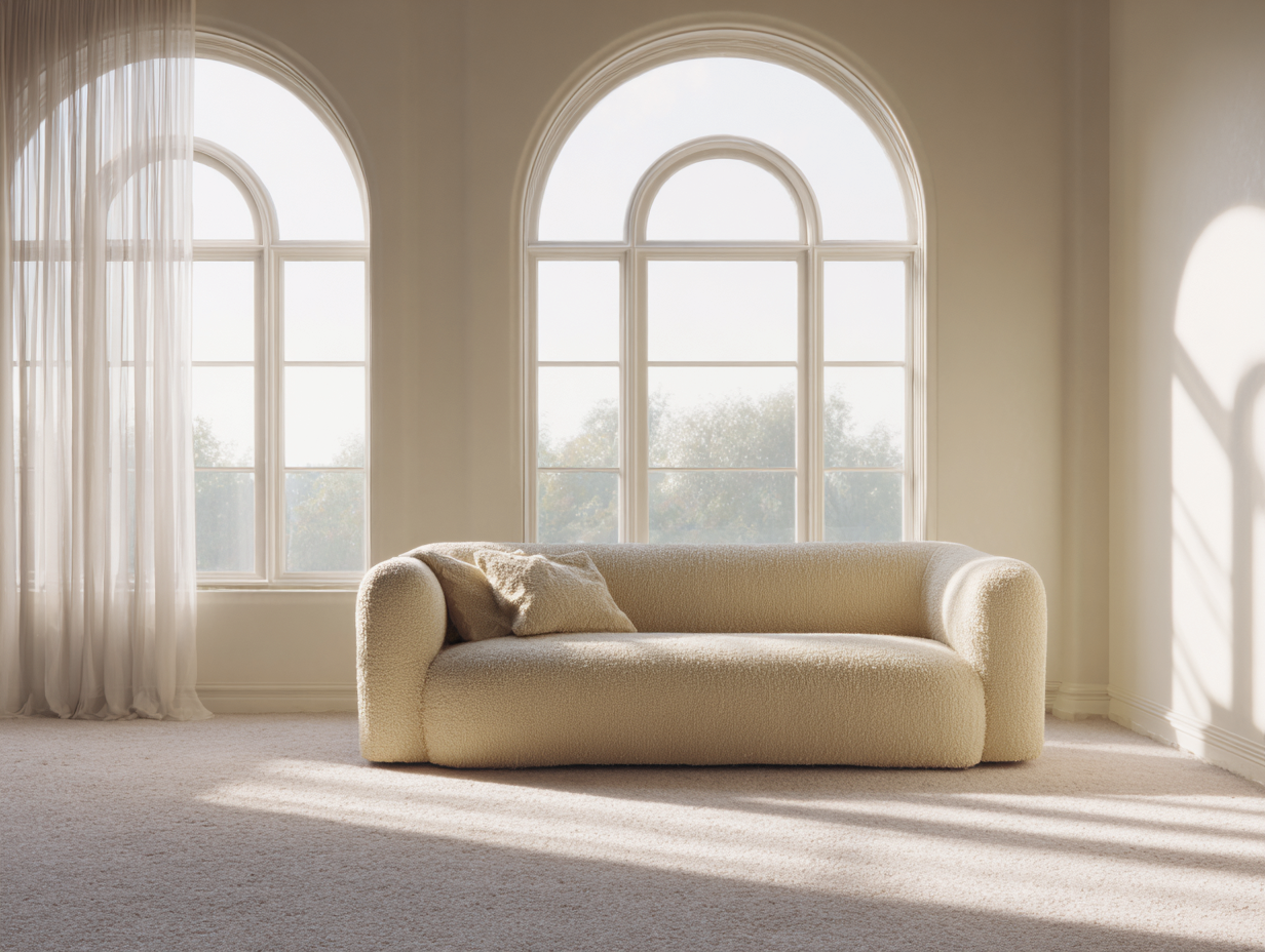 Sofás 2 plazas - tela - 182x92x78 cm - beige - estilo minimalista-Craftgetly