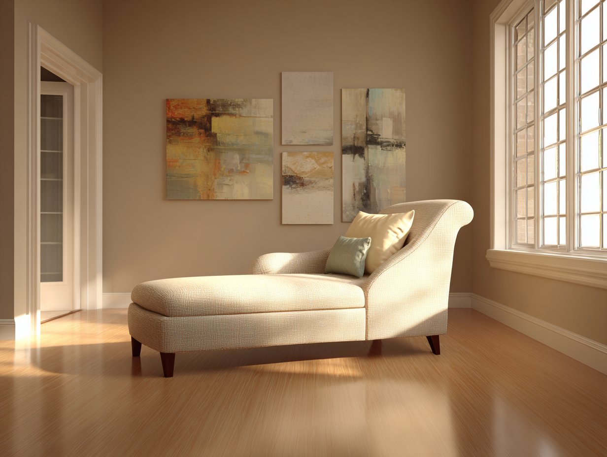 Chaise longue - tela-madera - 172x76x84 cm - beige - estilo moderno-Craftgetly