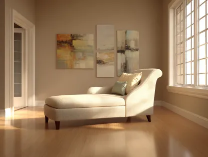 Chaise longue - tela-madera - 172x76x84 cm - beige - estilo moderno-Craftgetly