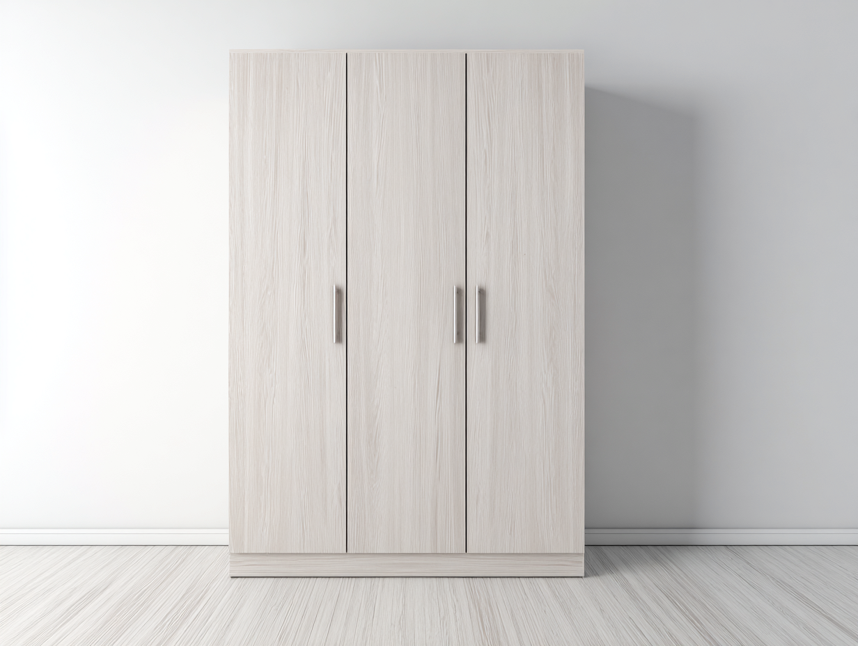 Armarios de tres puertas - Madera - 172x55x200 cm - Roble claro - Estilo moderno-Roomuplab