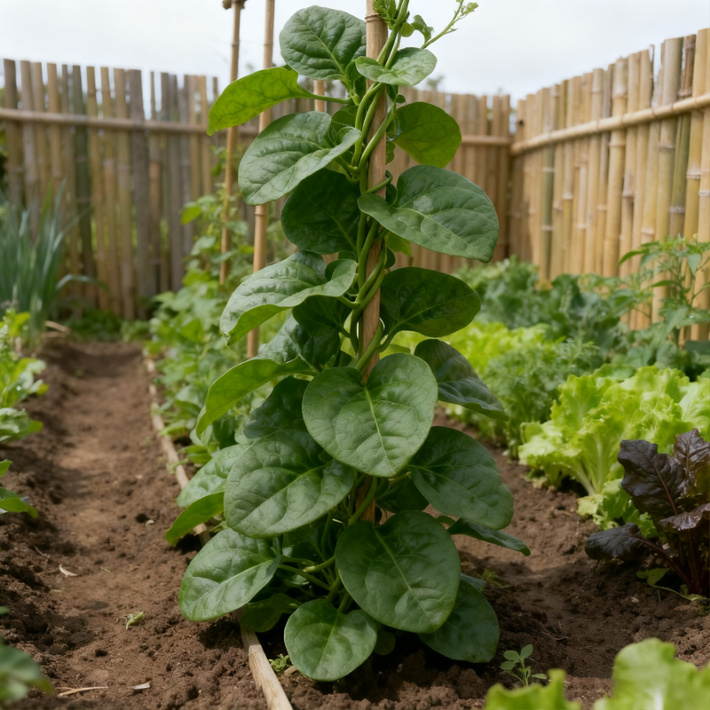 🌿 Vypěstujte si vlastní špenát Malabar s velkými listy ze semen – čerstvý, výživný a snadno sklízetelný