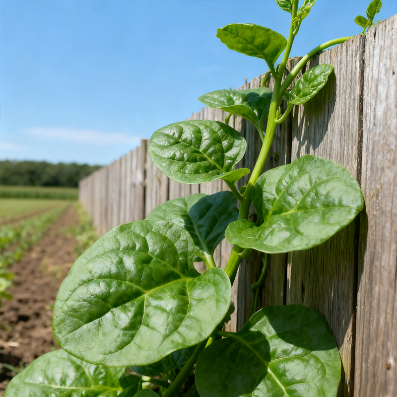 🌿 Vypěstujte si vlastní špenát Malabar s velkými listy ze semen – čerstvý, výživný a snadno sklízetelný