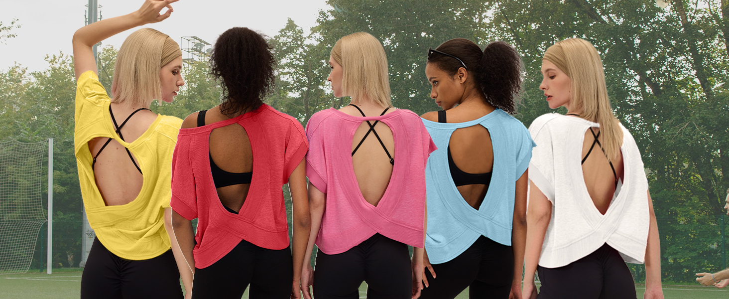 cropped workout tops for women