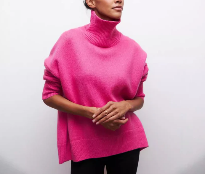 🍂❄️ Нов есенно-зимен дамски пуловер с яка  Свободен и ежедневен стил | Топъл, удобен и модерен ✨