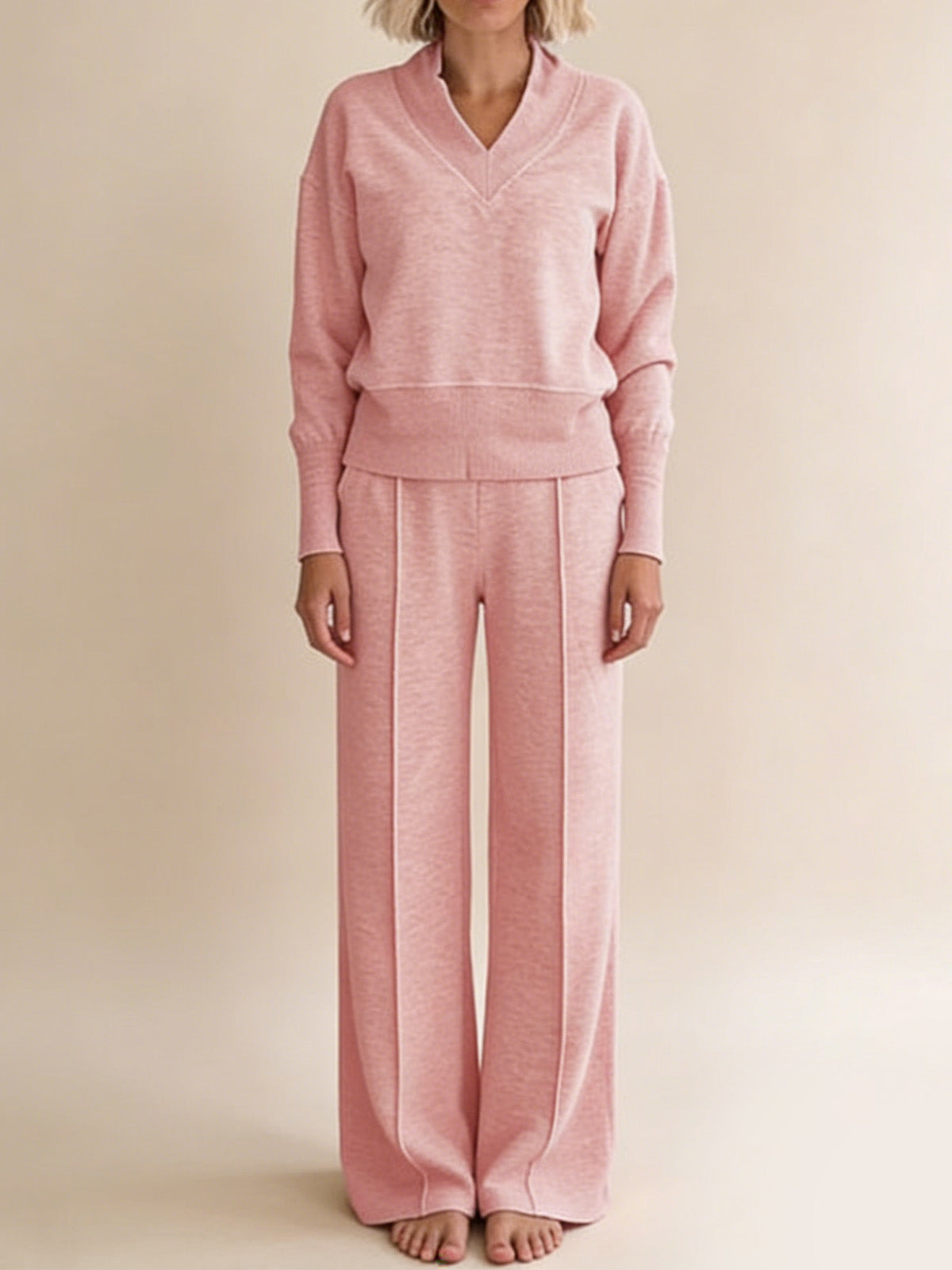 Комплект от 2 части: свободна блуза и широк панталон