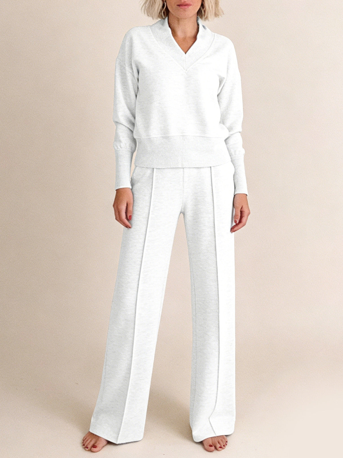 Комплект от 2 части: свободна блуза и широк панталон