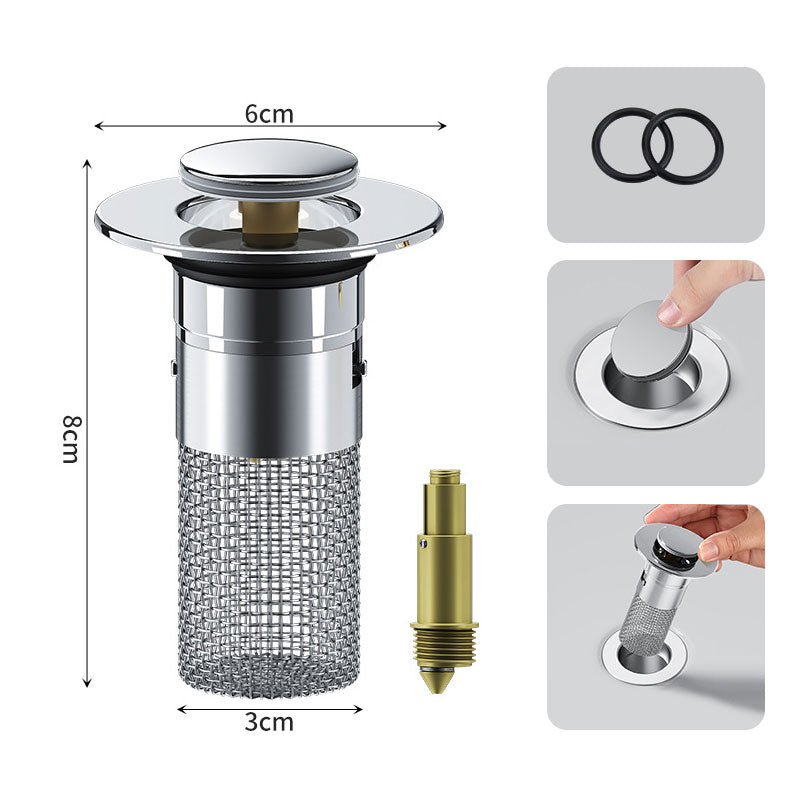 【 1+1 gratis】Kanał odpływowy zlewu ze stali nierdzewnej 304