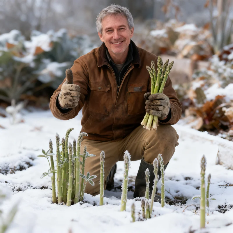 🌱 Wyhoduj własne szparagi z nasion — świeże, aromatyczne i trwałe 👑