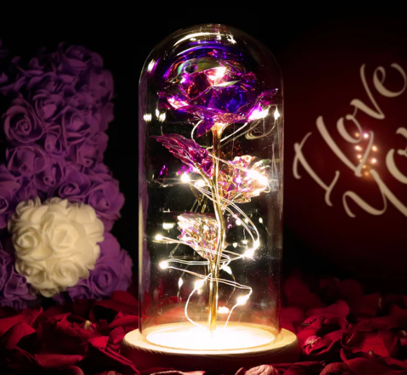 Zaczarowana, błyszcząca róża ✨🌹