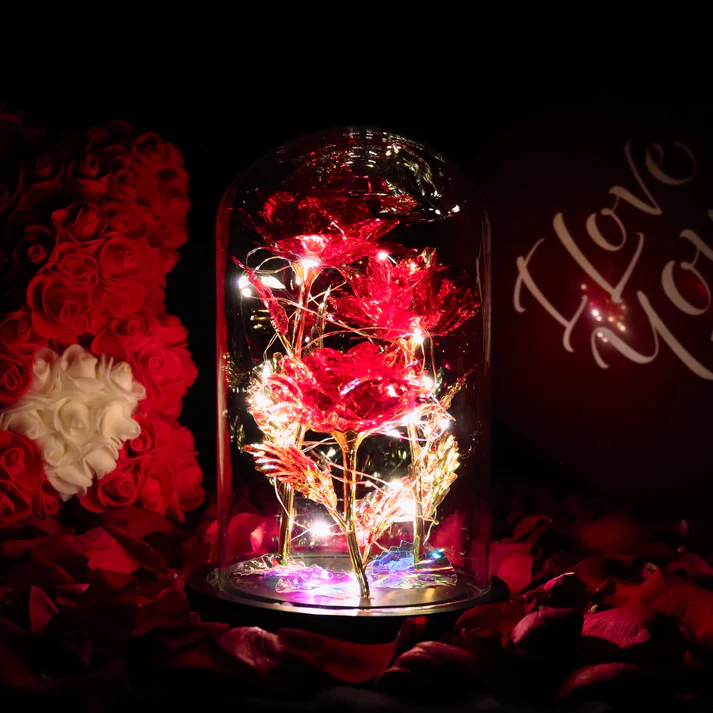 Zaczarowana, błyszcząca róża ✨🌹