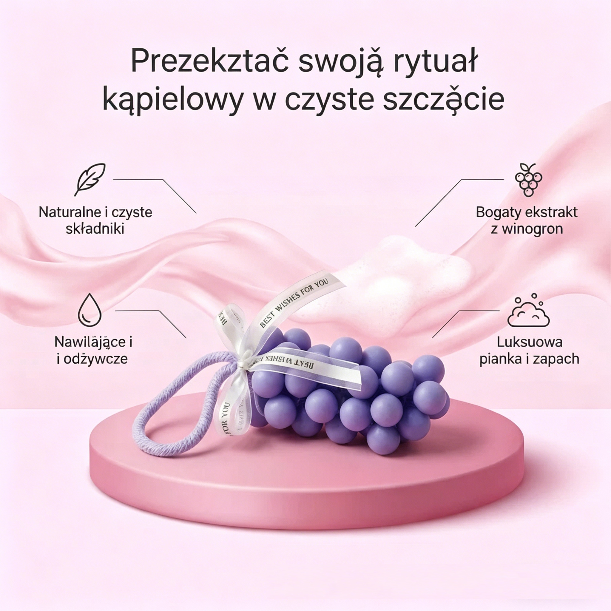 🍇 Szőlő formájú szappan – Egy fürt, ami tisztává varázsol! ✨