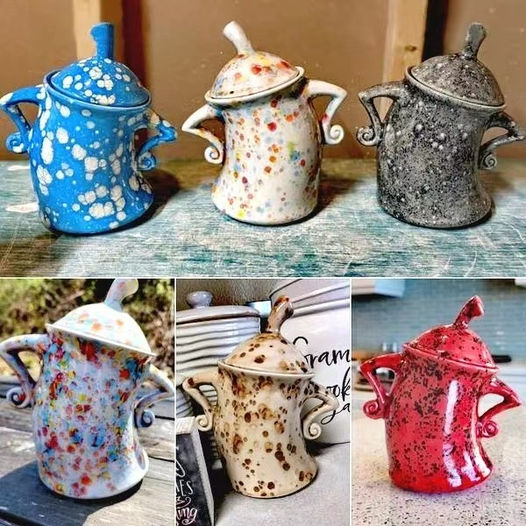 ☕🥃Handmade Canister With Attitude