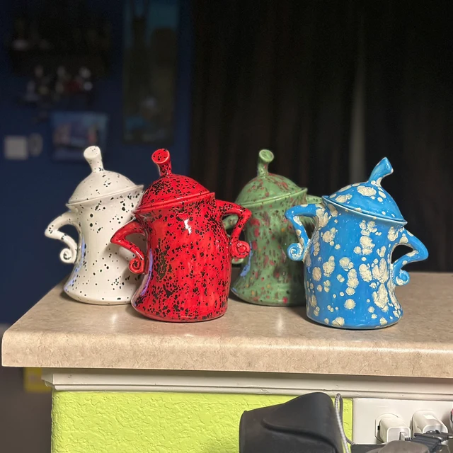 ☕🥃Handmade Canister With Attitude