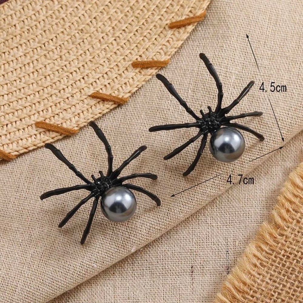 🕷Stunning Big Black Spider Earrings🕷