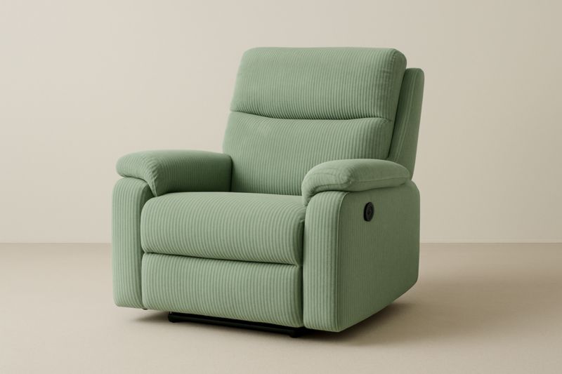 Poltrona in velluto verde