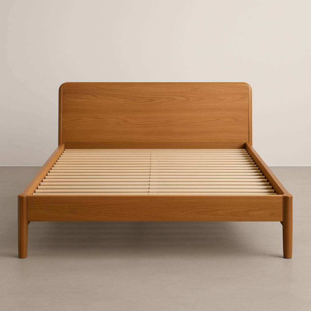 Letto matrimoniale in legno massello 200x160 cm-Mildorio