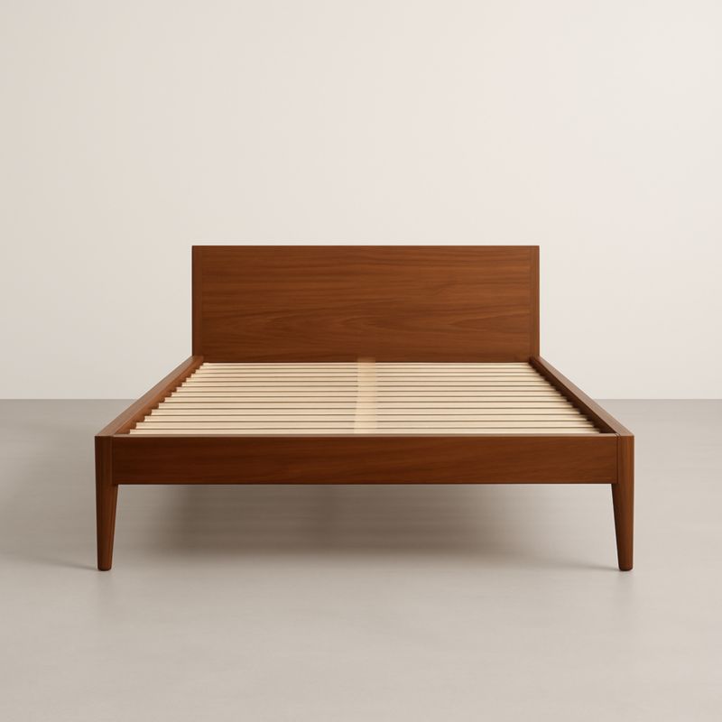 Cadre de lit en bois noyer 200x160