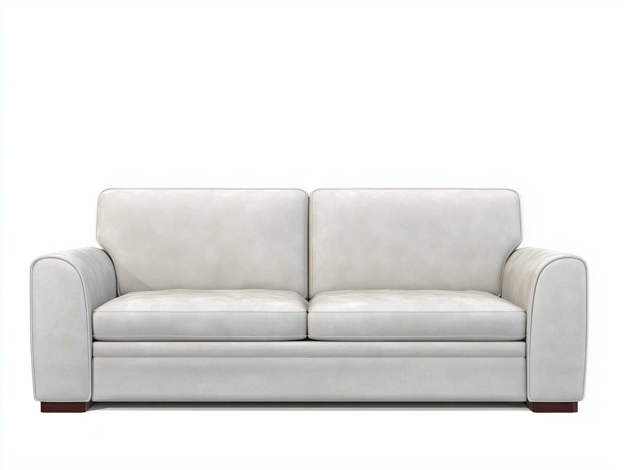 Divano a due posti 160x85x80 cm in tessuto imbottito - beige - stile moderno per soggiorno-Casagetly