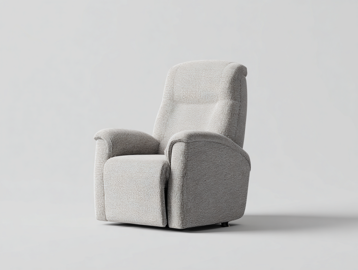 Poltrona reclinabile rivestimento in tessuto 82x90x105 cm - beige - comfort moderno per soggiorno-Casagetly