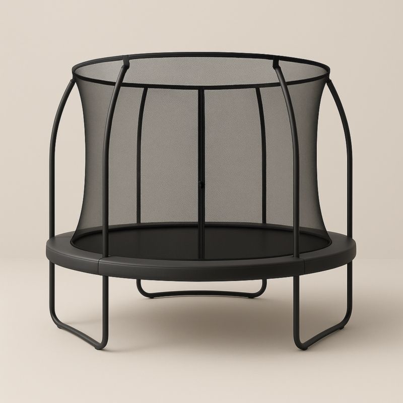 Trampoline extérieur rond avec filet de sécurité en acier et polypropylène Ø250 cm