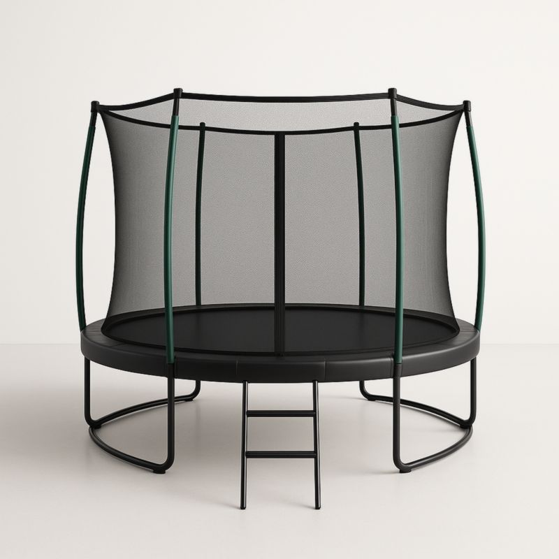 Trampoline en Acier avec Filet de Sécurité 305 cm Noir